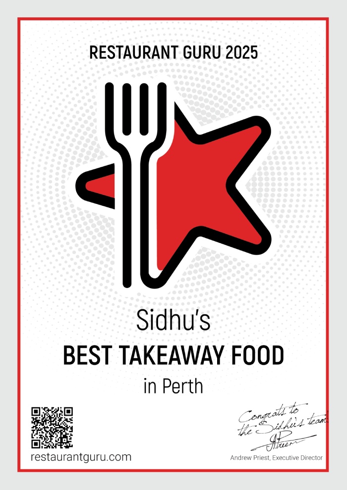 Sidhu’s Restaurant Perth  Curry Awards