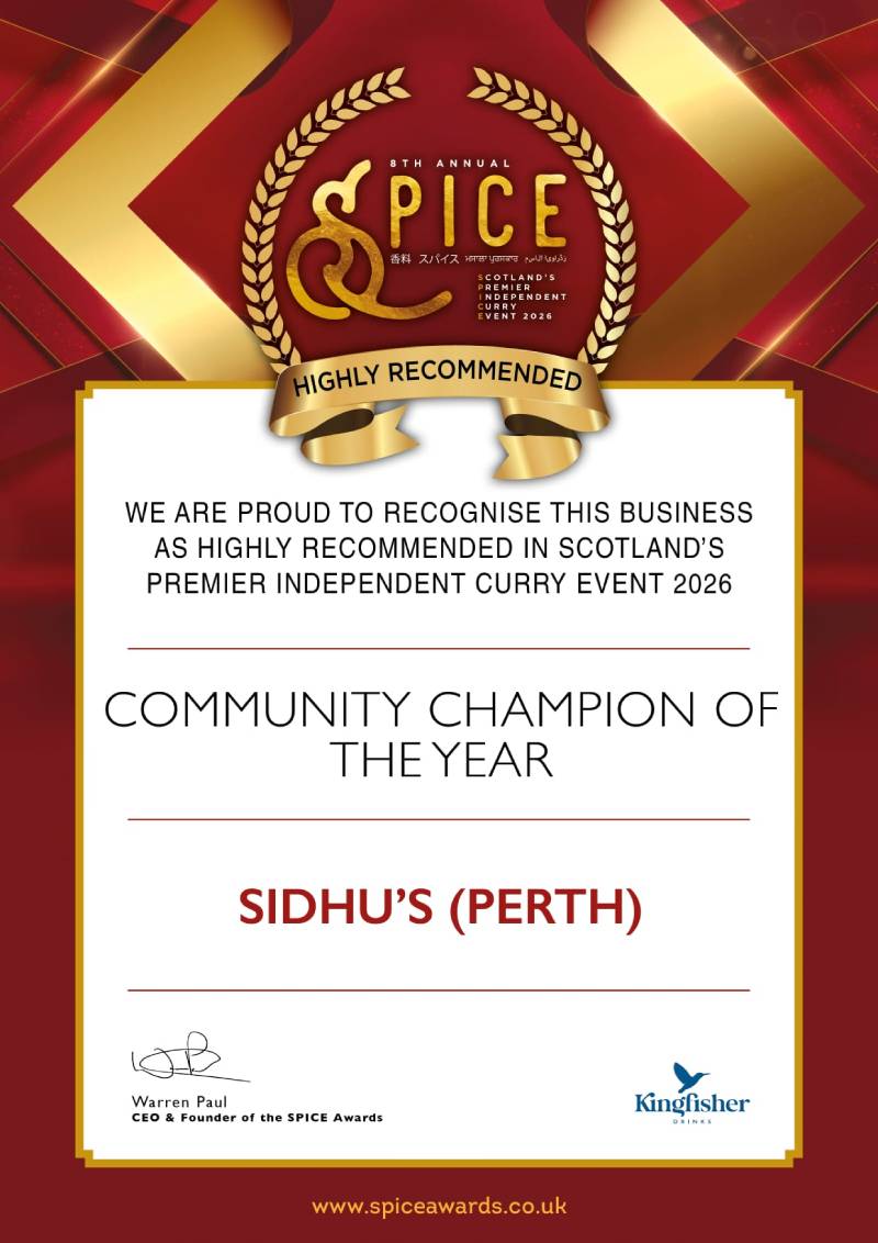 Sidhu’s Restaurant Perth 